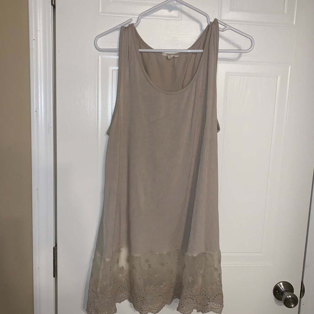 Oddy sz 1xl beige  tank lace extender Guc